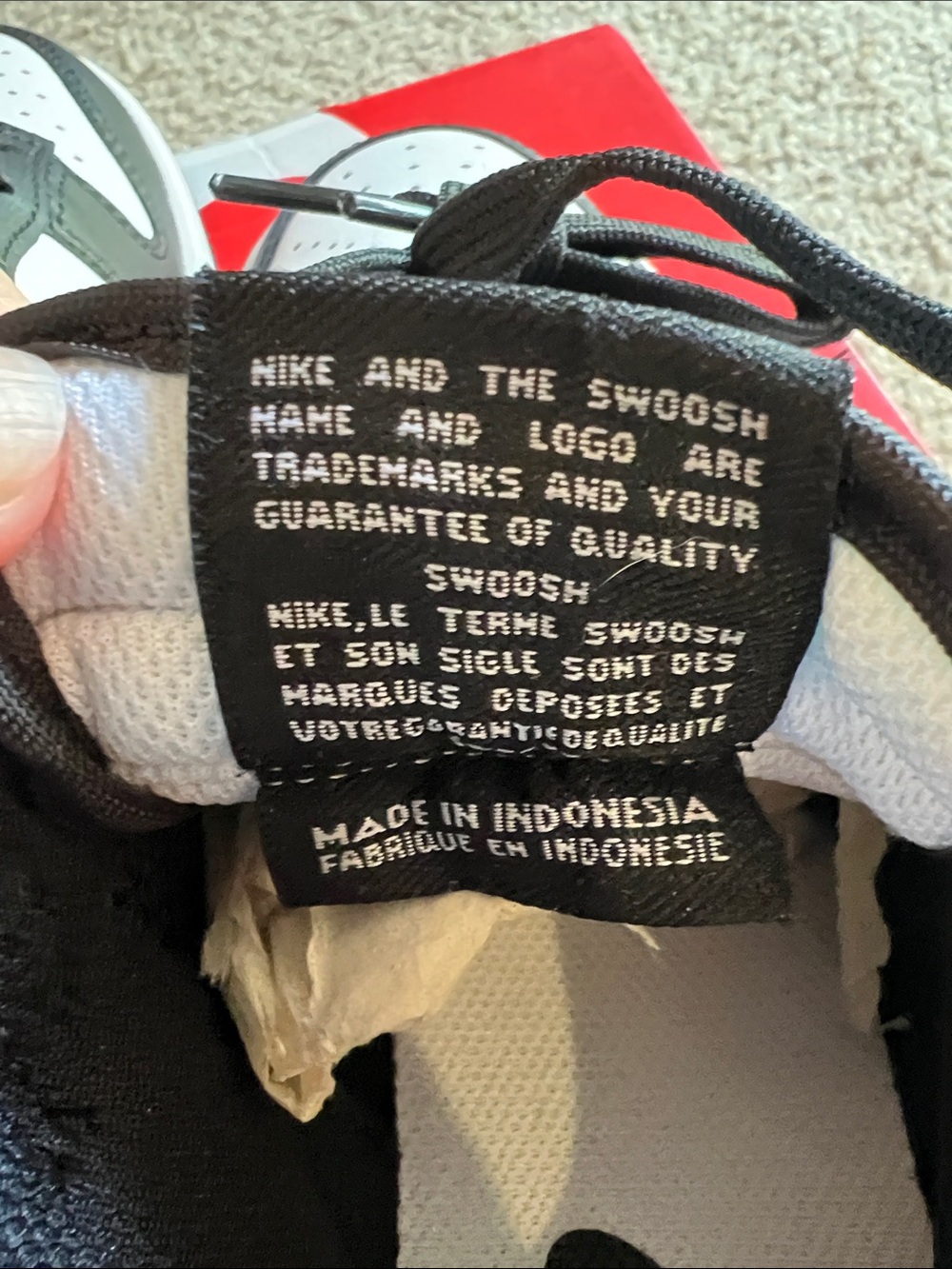 Women’s Nike Dunks Black and White Low-Top Sneakers - Picture 5 of 6